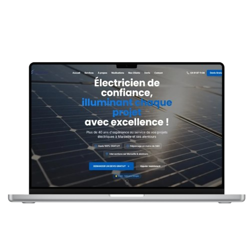 Aperçu du site Electrotech 13